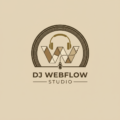 website logo for dj webflow studio